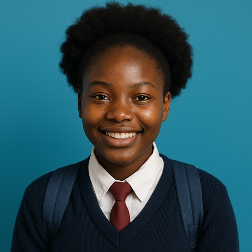 Student with laptop